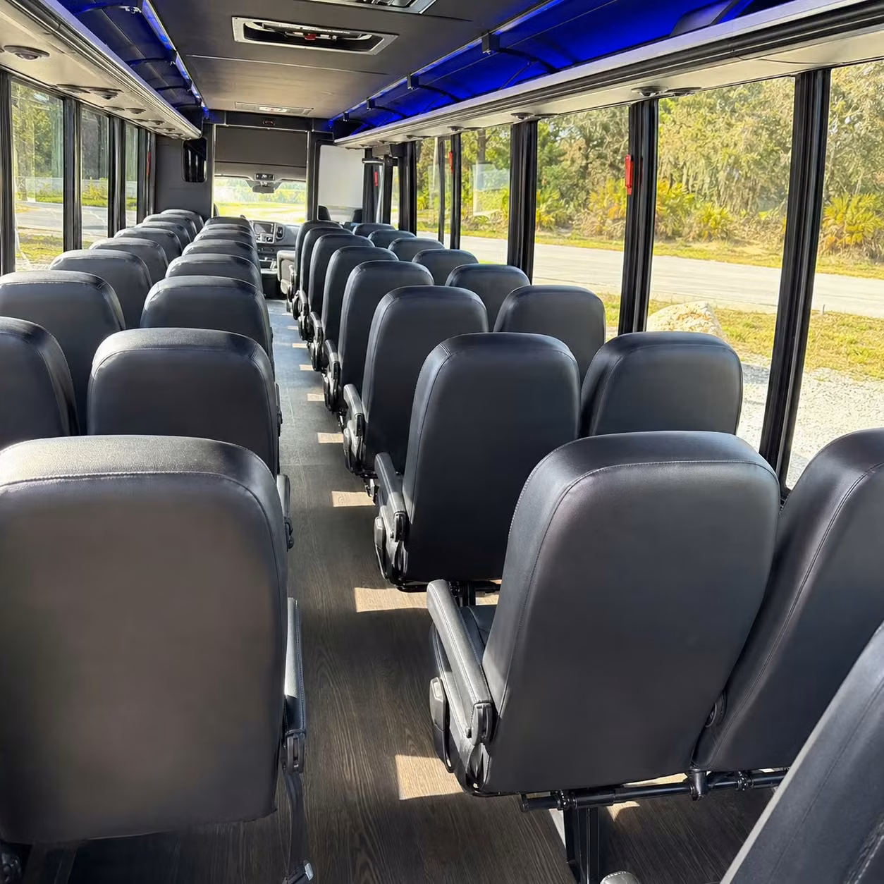 30 passenger minibus interior