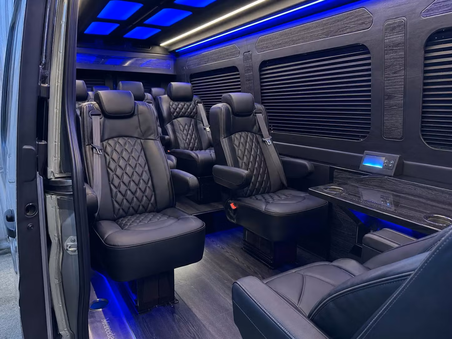 sprinter van with driver inside